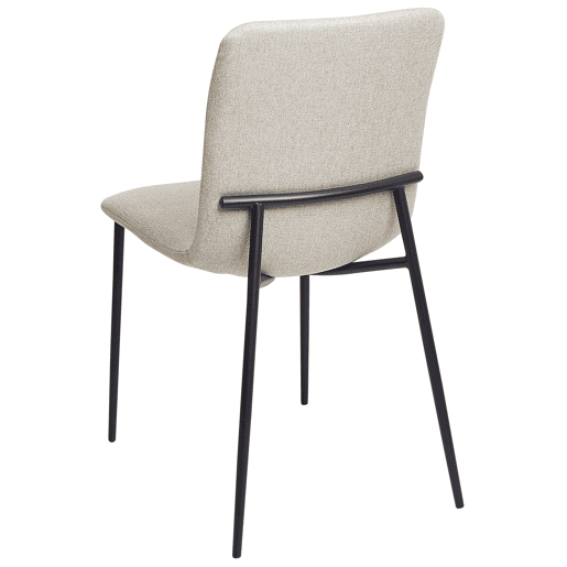 Conjunto de 4 cadeiras de jantar GLENDIVE Creme claro