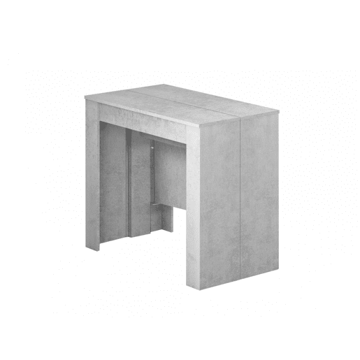 Mesa de consola extensível efeito madeira