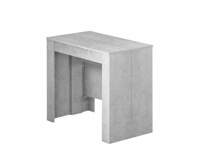 Mesa de consola extensível efeito madeira