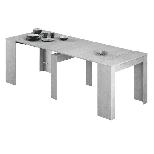 Mesa de consola extensível efeito madeira