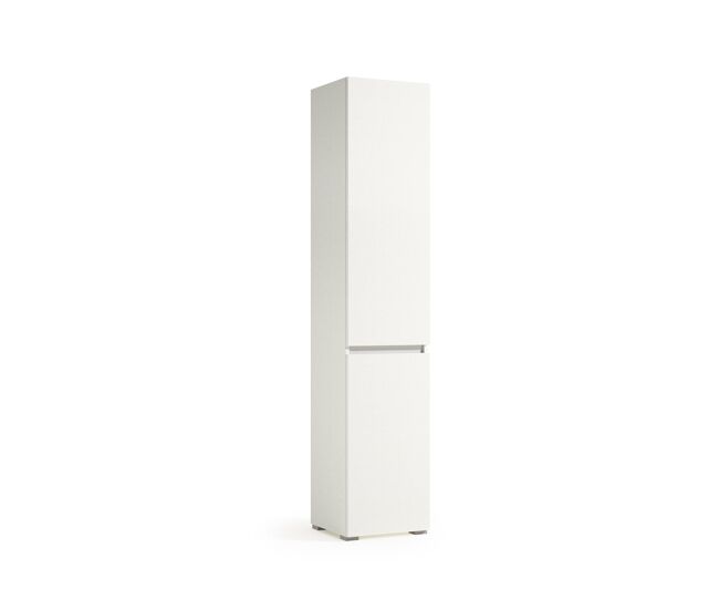 Armário multiuso com 2 portas com efeito madeira