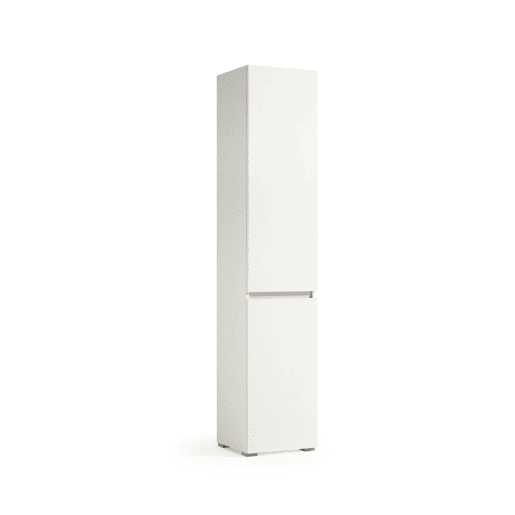 Armário multiuso com 2 portas com efeito madeira