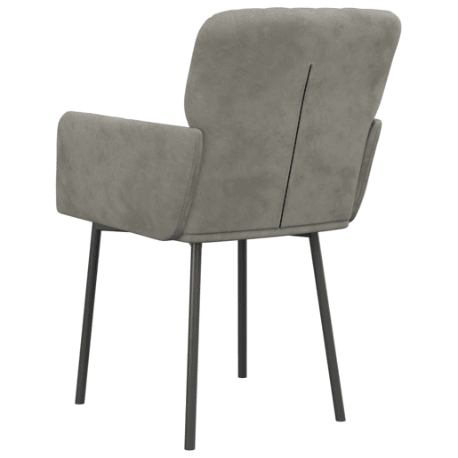 vidaXL Cadeiras de jantar 2 pcs veludo cinzento-claro vidaXL Cadeiras de jantar 2 pcs veludo cinzento-claro