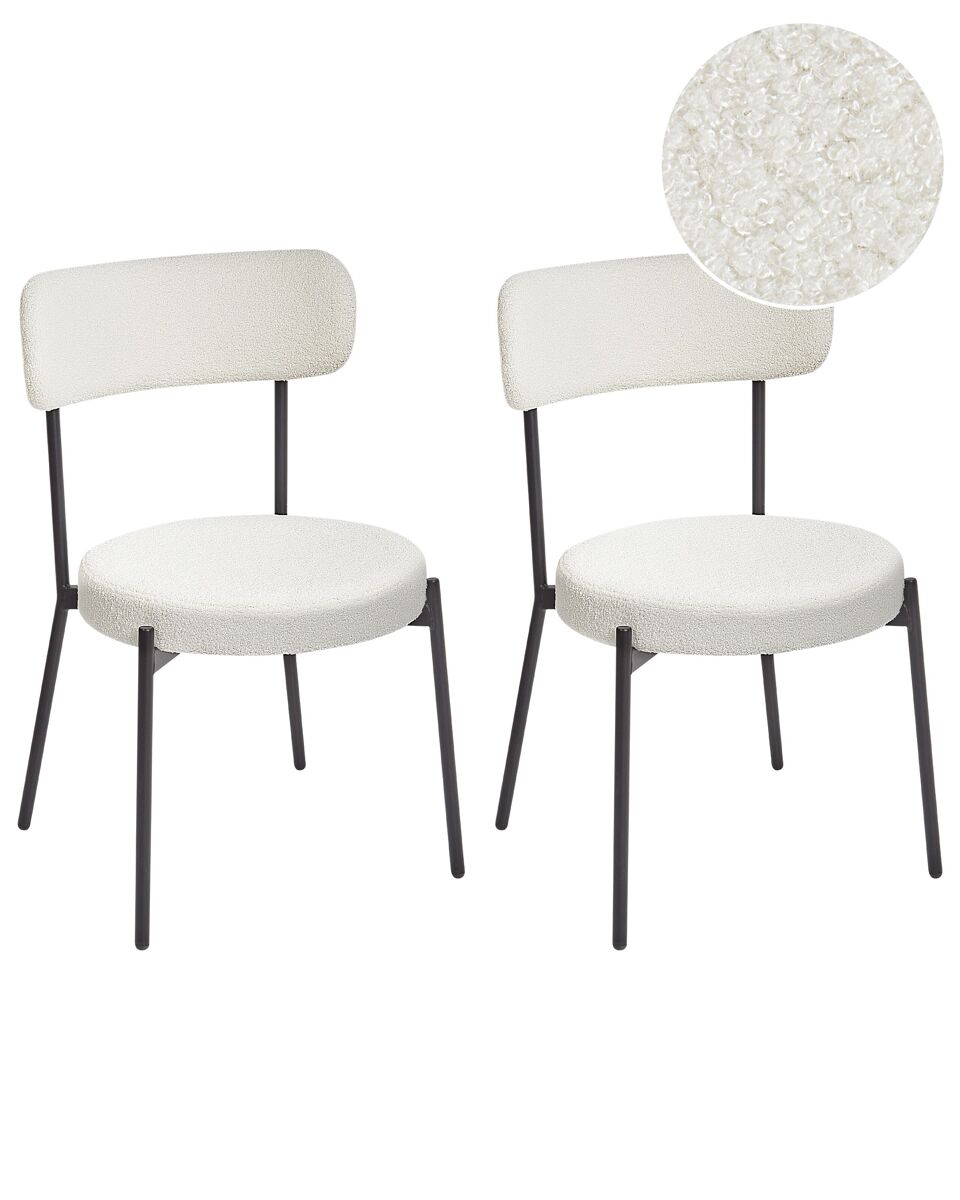 Beliani Silla de comedor ALLISON Blanco
