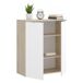 Armario Multiusos con 2 Puertas y 2 Estantes de Madera Nobilitada 79 Armario Multiusos con 2 Puertas y 2 Estantes de Madera Nobilitada 79 Blanco/ Madera