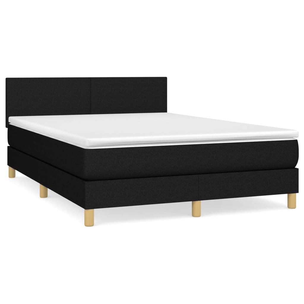 Cama box spring 140x200 Negro