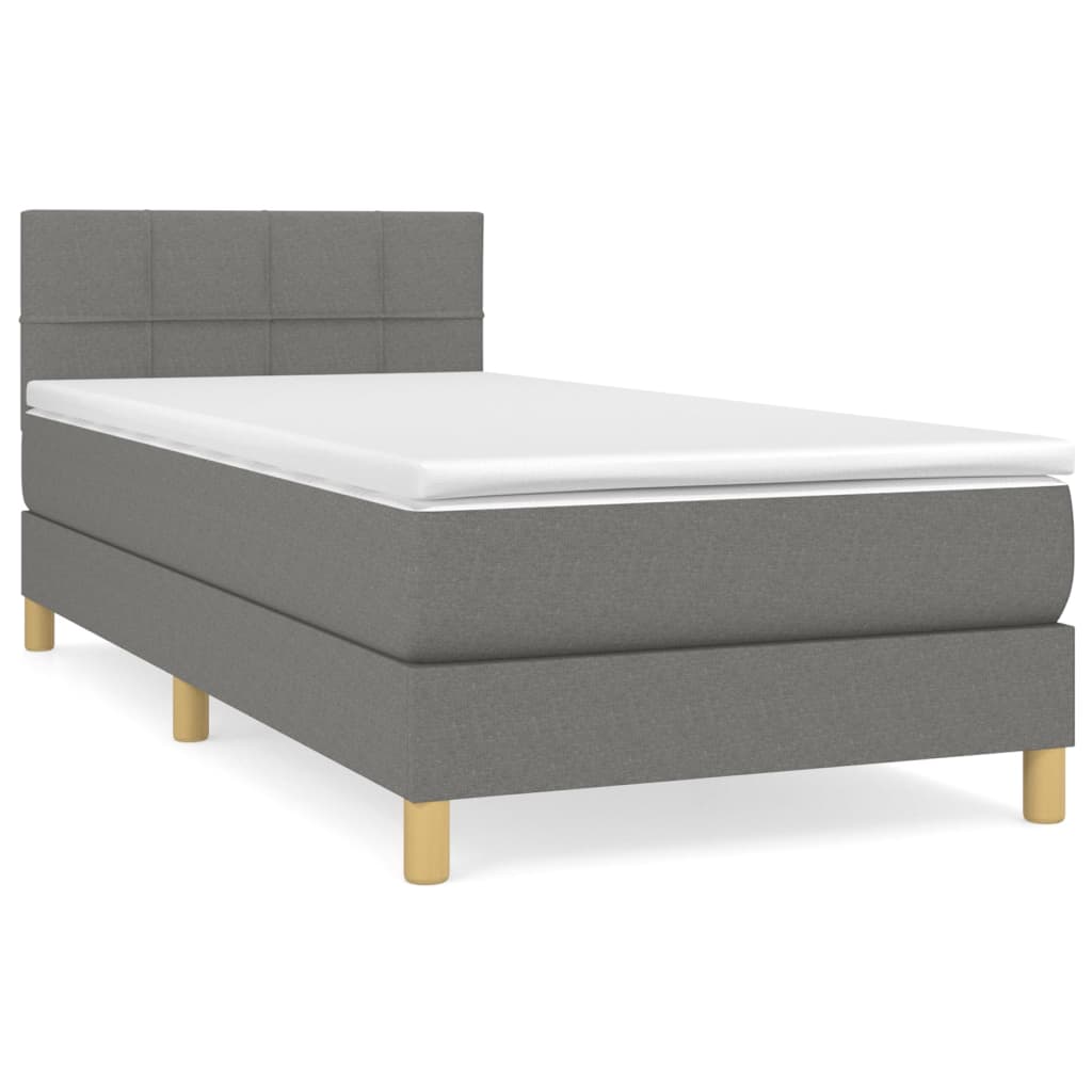 Cama box spring 100x200 Gris