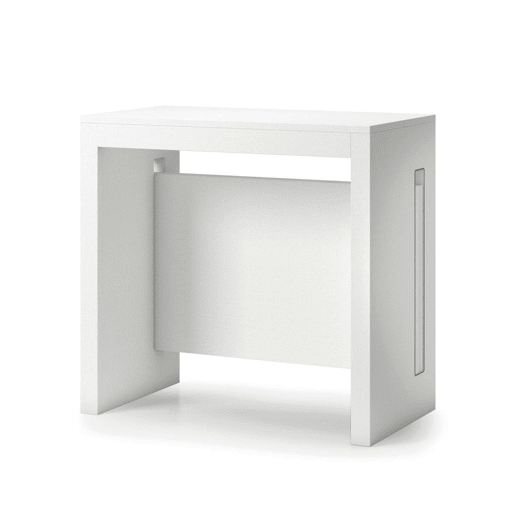 Mesa de consola extensível efeito madeira