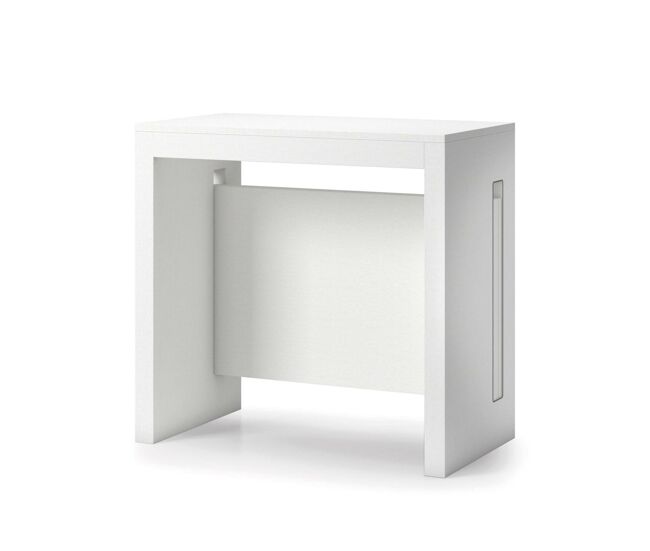 Mesa de consola extensível efeito madeira