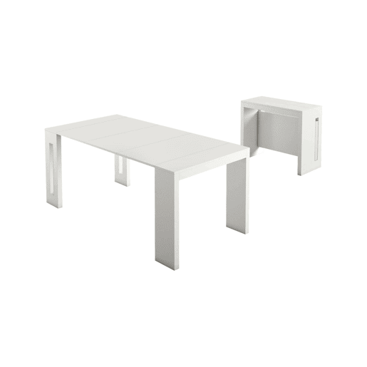 Mesa de consola extensível efeito madeira