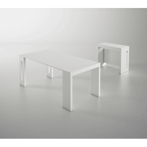 Mesa de consola extensível efeito madeira