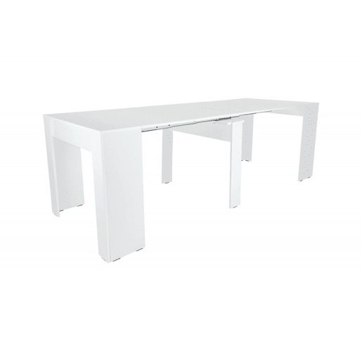 Mesa de consola extensível com efeito madeira