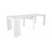 Mesa de consola extensível com efeito madeira 90 Mesa de consola extensível com efeito madeira 90 Blanco