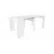 Mesa de consola extensível com efeito madeira 90 Mesa de consola extensível com efeito madeira 90 Blanco