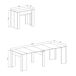 Mesa de consola extensível com efeito madeira 90 Mesa de consola extensível com efeito madeira 90 Blanco