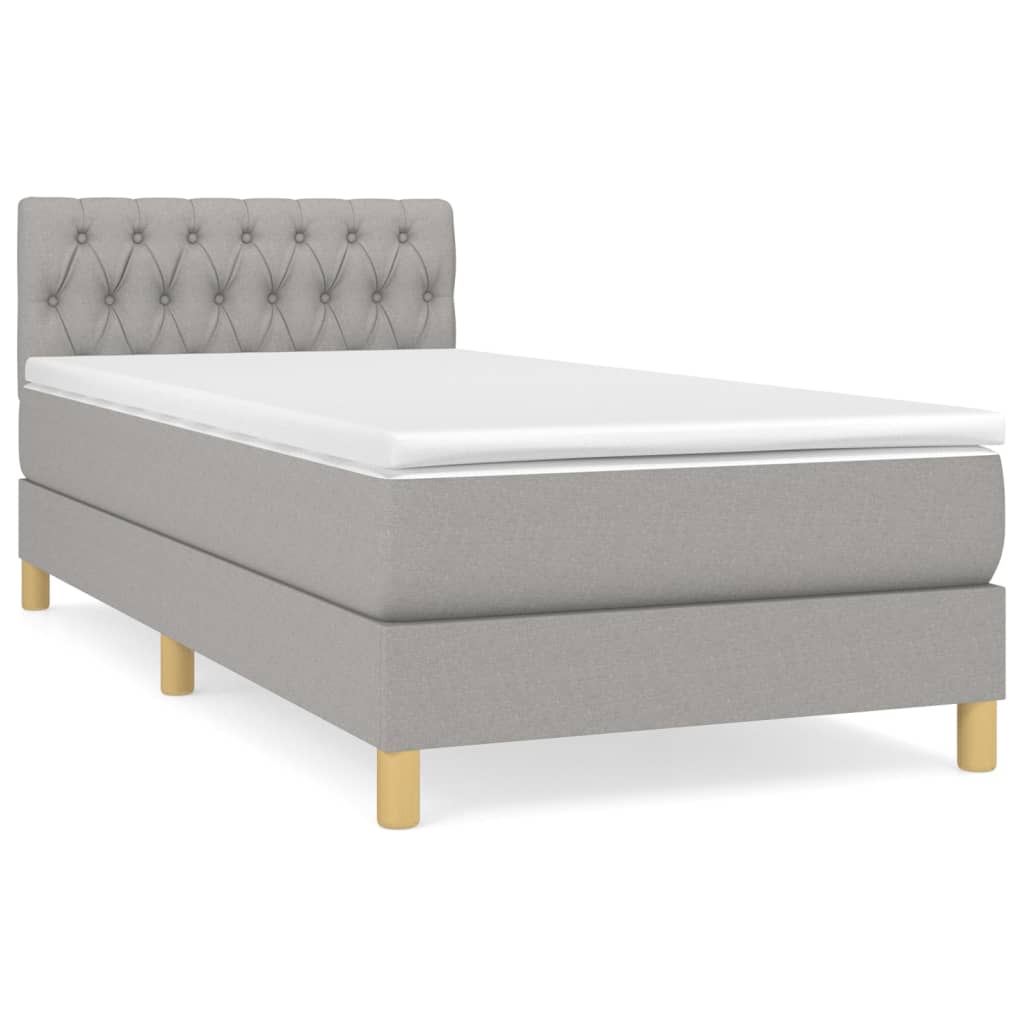 Cama box spring 80x200 Gris Claro