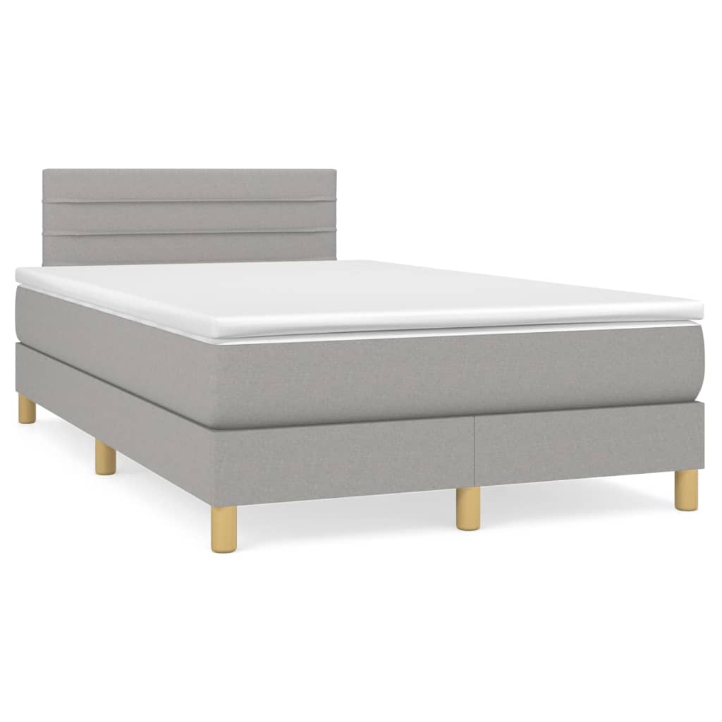 Cama box spring 120x200 Gris Claro
