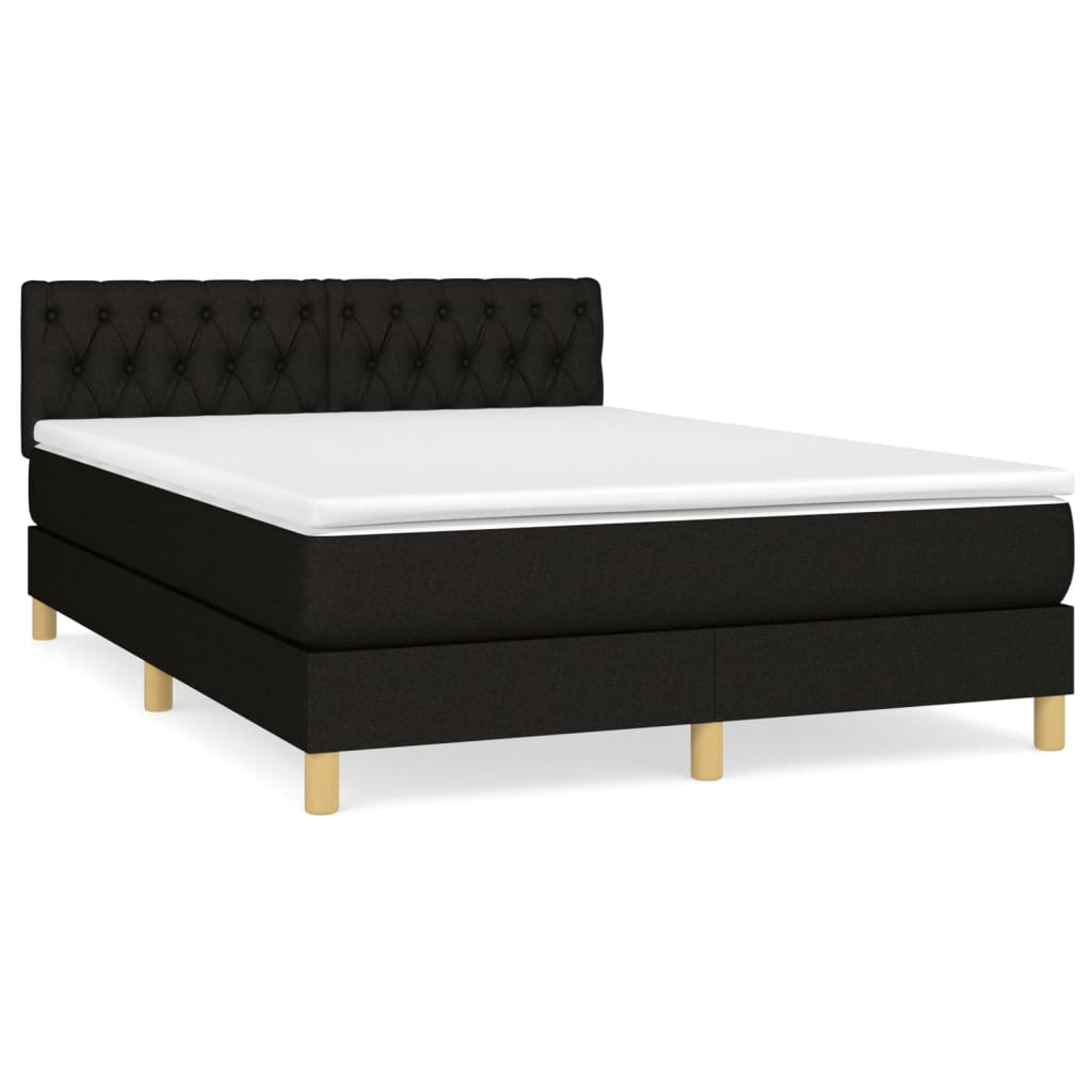 Cama box spring 140x200 Negro