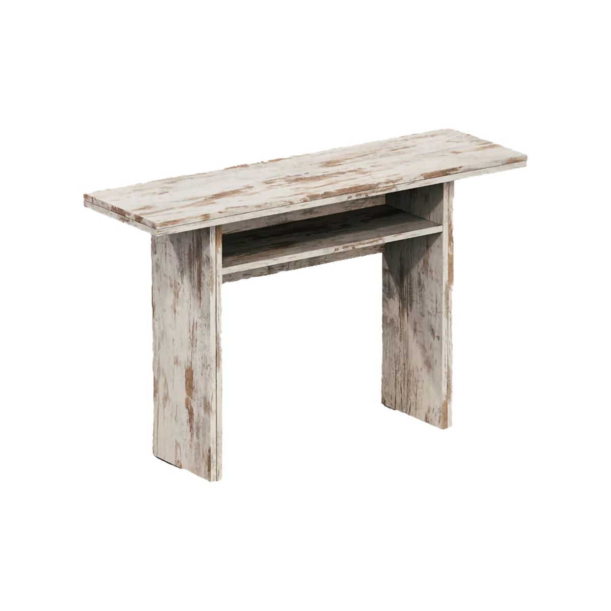 Mesa de consola extensível com efeito madeira