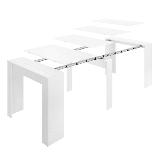 Mesa de consola extensível efeito madeira
