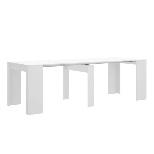 Mesa de consola extensível efeito madeira