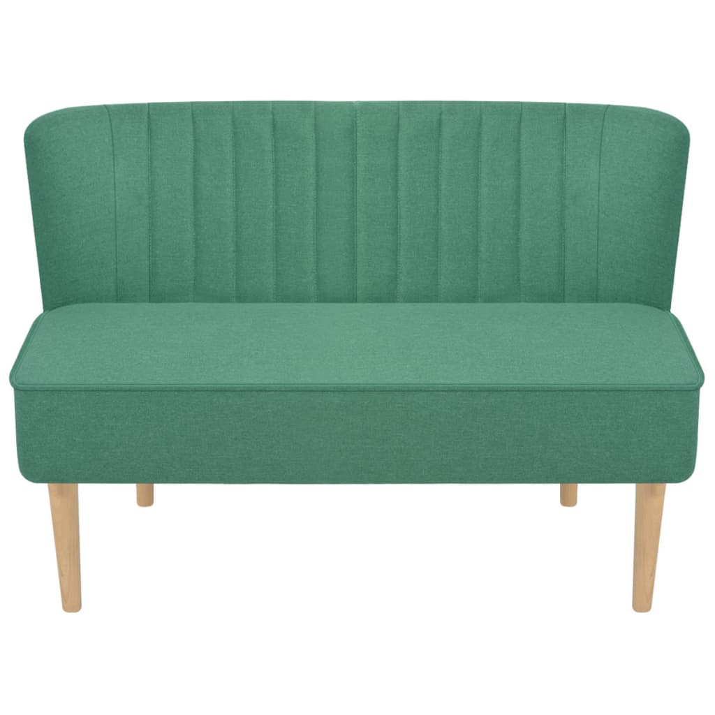 vidaxl sofa de tela verde 117x555x77 cm