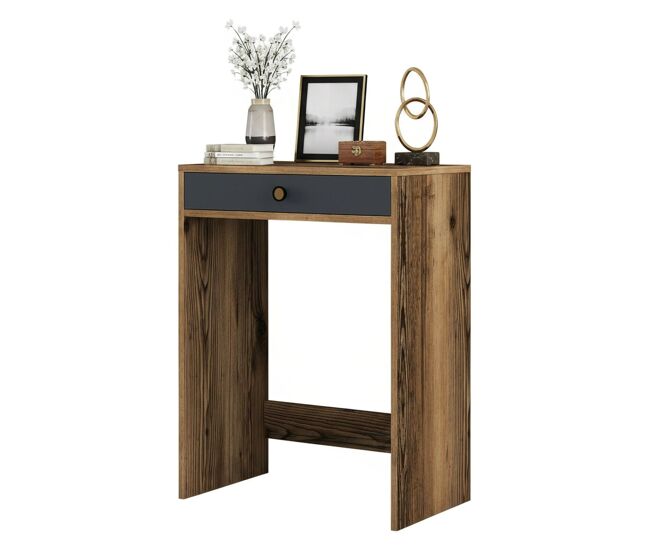 Console com efeito madeira