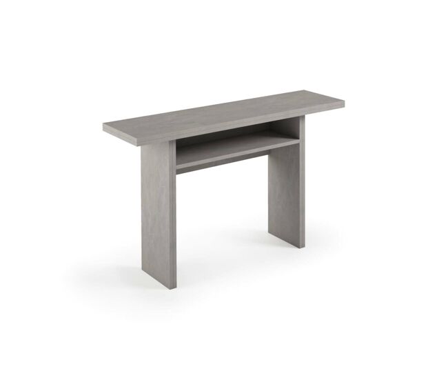 Consola extensível com efeito madeira