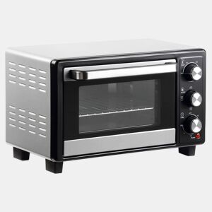 HOMCOM Mini Forno 16L 1400W com 3 Modos de Aquecimento Temperatura até 230°C Temporizador 60 Minutos Bandeja para Assar e Grade 44x32x28,1cm Prata