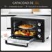 Horno Eléctrico Metal HOMCOM, hogar - cocina Horno Eléctrico Metal HOMCOM, hogar - cocina Negro/ Inox