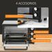 Horno Eléctrico Metal HOMCOM, hogar - cocina Horno Eléctrico Metal HOMCOM, hogar - cocina Negro/ Inox