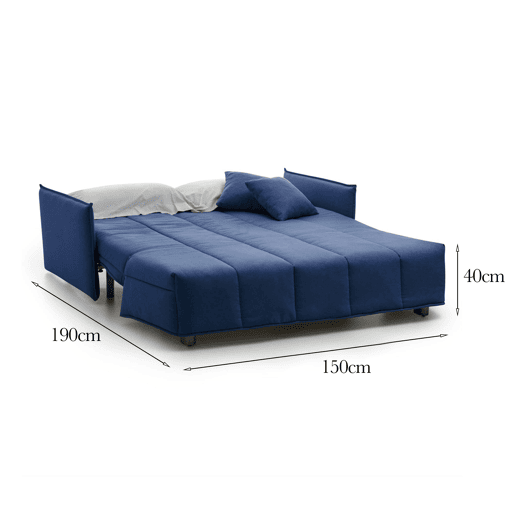 Sofá cama 2 lugares em tecido