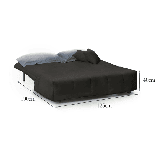 Sofá cama 2 lugares em tecido Sofá cama 2 lugares em tecido