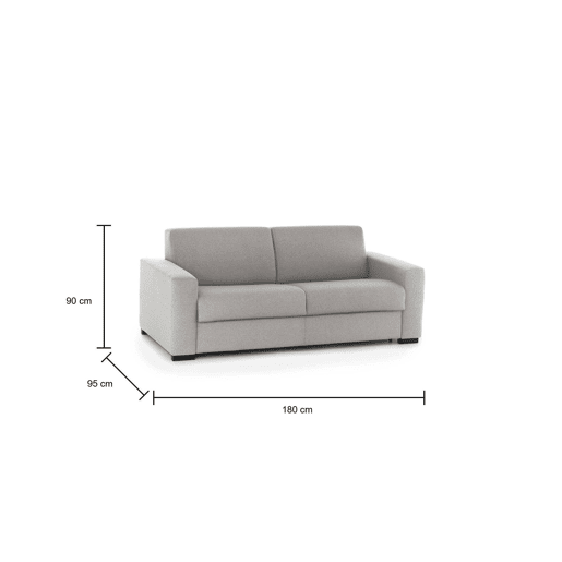 Sofá cama 2 lugares em tecido