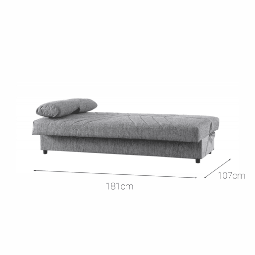 Sofá cama 3 lugares em tecido