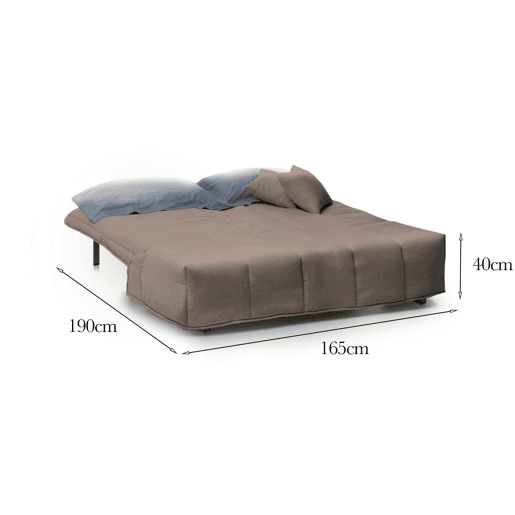 Sofá cama 3 lugares em tecido