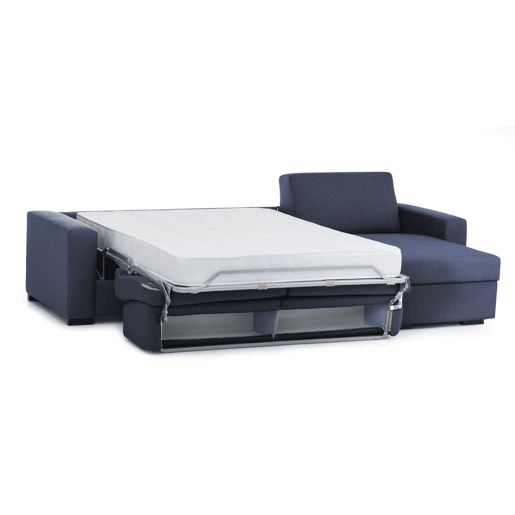 Sofá cama com península de tecido Sofá cama com península de tecido