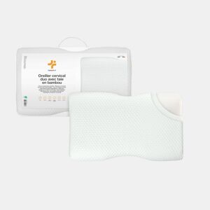 Almofada Ergonómica Cervical Duo Ajustável com Fronha de Bambu Incluída, Hipoalergénica, Antiácaros