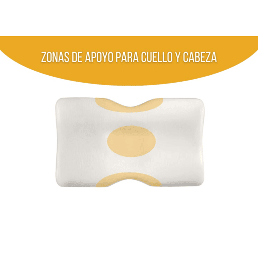Almofada Ergonómica Cervical Duo Ajustável com Fronha de Bambu Incluída, Hipoalergénica, Antiácaros