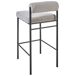 Beliani Silla de bar AMAYA Beliani Silla de bar AMAYA Crema