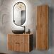 Conjunto de muebles con lavabo individual y columna Gaia 80 Conjunto de muebles con lavabo individual y columna Gaia 80 Madera