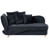 Beliani Chaise longue à esquerda Veludo MERI