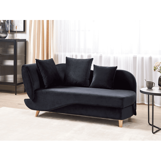 Beliani Chaise longue à esquerda Veludo MERI Beliani Chaise longue à esquerda Veludo MERI