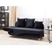 Beliani Chaise longue izquierdo Terciopelo MERI Beliani Chaise longue izquierdo Terciopelo MERI Negro