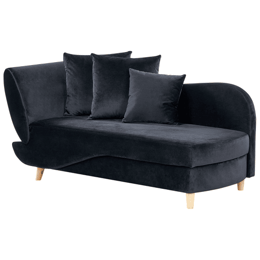 Beliani Chaise longue à esquerda Veludo MERI Beliani Chaise longue à esquerda Veludo MERI