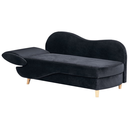 Beliani Chaise longue à esquerda Veludo MERI Beliani Chaise longue à esquerda Veludo MERI