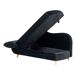 Beliani Chaise longue izquierdo Terciopelo MERI Beliani Chaise longue izquierdo Terciopelo MERI Negro