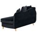 Beliani Chaise longue izquierdo Terciopelo MERI Beliani Chaise longue izquierdo Terciopelo MERI Negro