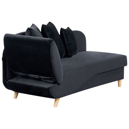 Beliani Chaise longue à esquerda Veludo MERI Beliani Chaise longue à esquerda Veludo MERI