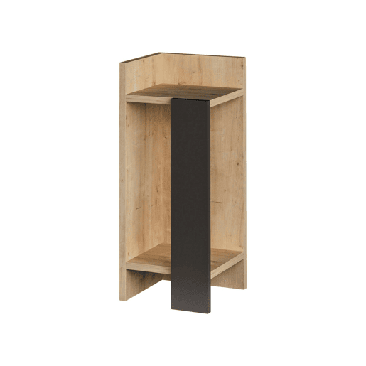 Mesa de cabeceira com efeito madeira